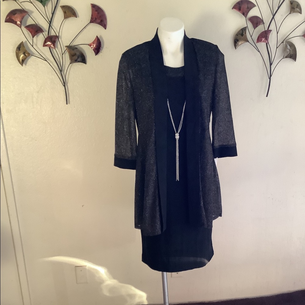 2 piece dress with shimmer details
